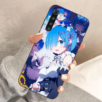 Чехол для телефона Anime ReZERO Ram Rem для Xiaomi Redmi Note 11 10 9T 8 7 Pro Redmi 10 9 9A 9C 8 7 6, мягкий черный чехол для телефона Redmi Note11-11S 4G