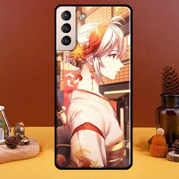Чехол для телефона Kaedehara Kazuha Genshin Impact для Samsung Galaxy S22 Ultra S20 S21 FE S10 S10e S9 Note 10 Plus Note 20 Ultra Galaxy S8