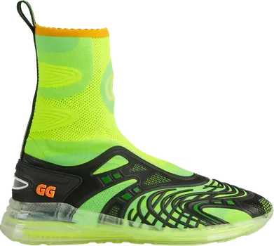 Кроссовки Gucci Ultrapace R Mid Neon Green Black, зеленый