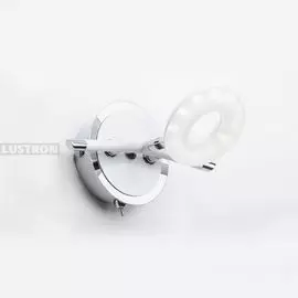 Настенный светильник с выключателем светодиодный 390/1A-LEDWhitechrome (IDlamp)