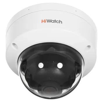 IP-камера HiWatch ColorVu DS-I452L 2.8 мм, уличная, купольная, 4 Мпикс, CMOS, до 2560x1440, до 20 кадров/с, LED подсветка 30м, POE, -40 °C/+60 °C, белый (DS-I452L(2.8mm))