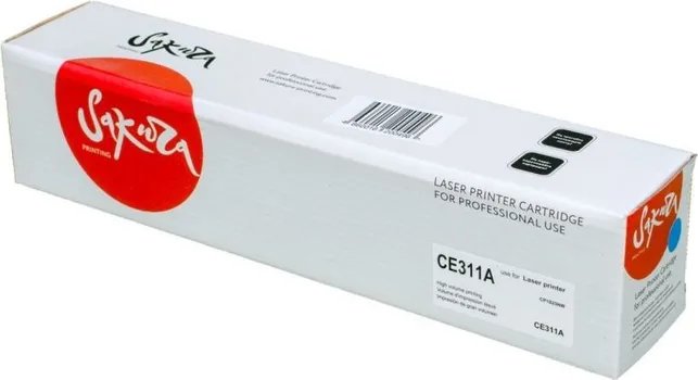 Картридж лазерный Sakura SACE311A (126A/CE311A/CF351A), голубой, 1000 страниц, совместимый для LaserJet Pro CP1025, M175A/ M177fw/ M275 без чипа