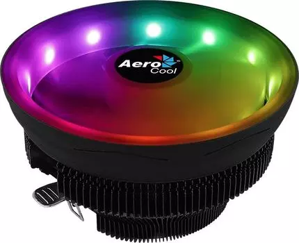 Кулер для процессора Aerocool Core Plus для Socket 775/115x/1200/AM2/AM2+/AM3/AM3+/FM1/AM4/FM2/FM2+, 120 мм, 1800rpm, 25.4 дБА, 110 Вт, 4-pin PWM, Al, RGB (CORE PLUS ARGB PWM 4P)