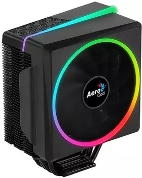 Кулер для процессора Aerocool CYLON 4 для Socket 775/115x/1200/2011/2011-3/2066/AM2/AM2+/AM3/AM3+/FM1/AM4/FM2/FM2+, 120 мм, 1800rpm, 26 дБА, 145 Вт, 4-pin PWM, Al, ARGB