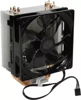 Кулер для процессора COOLERMASTER Hyper 212 LED для Socket 775/115x/1200/1356/1366/2011/2011-3/2066/AM2/AM2+/AM3/AM3+/FM1/FM2/FM2+, 120 мм, 1600rpm, 31 дБА, 4-pin PWM, Al, Red LED (RR-212L-16PR-R1)