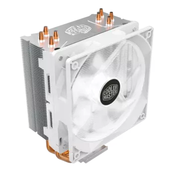 Кулер для процессора COOLERMASTER Hyper 212 LED White Edition для Socket/115x/1200/2011/2011-3/2066/AM2/AM2+/AM3/AM3+/FM1/AM4/FM2/FM2+, 120 мм, 1600rpm, 31 дБА, 150 Вт, 4-pin PWM, Al+Cu, White LED (RR-212L-16PW-R1)