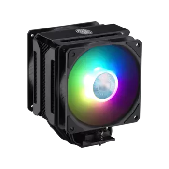 Кулер для процессора COOLERMASTER MasterAir MA612 Stealth ARGB для Socket/115x/1200/1356/1366/2011/2011-3/2066/AM2/AM2+/AM3/AM3+/FM1/AM4/FM2/FM2+, 120 мм, 1800rpm, 27 дБА, 250 Вт, 4-pin PWM, Al+Cu, ARGB (MAP-T6PS-218PA-R1)