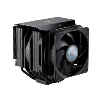 Кулер для процессора COOLERMASTER MasterAir MA624 Stealth для Socket/115x/1200/1356/1366/2011/2011-3/2066/AM2/AM2+/AM3/AM3+/FM1/AM4/FM2/FM2+, 140 мм, 1800rpm, 27 дБА, 250 Вт, 4-pin PWM, Al+Cu (MAM-D6PS-314PK-R1)