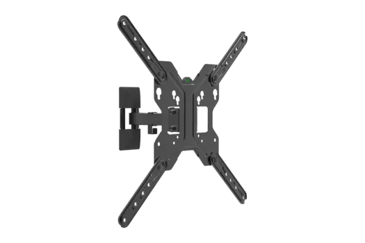 Кронштейн настенный TV/монитора Harper TVK-1755, 17"-55", VESA 75x75мм-400x400мм, наклонный, поворотный, до 30кг, черный