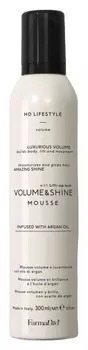 Мусс для придания объема и блеска сильной фиксации Volume &amp; shine mousse