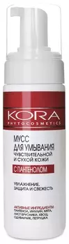 Мусс для умывания чувствительной и сухой кожи с пантенолом