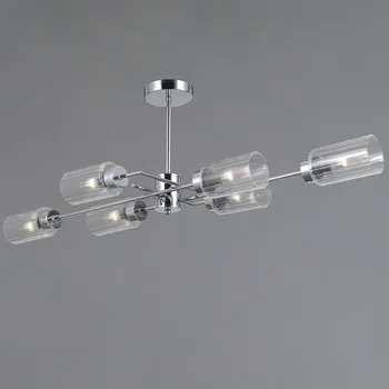 Потолочная люстра на штанге ILLUMICO IL0734-6ASQ-25 CR NAPLES