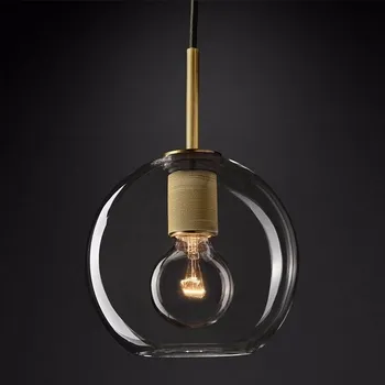 Подвесной светильник Rh Utilitaire Globe Pendant Brass ImperiumLoft 40,2333 (123652-22) в форме шара