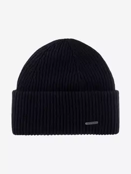Шапка с отворотом STETSON 8599382 BEANIE WOOL (синий), Синий