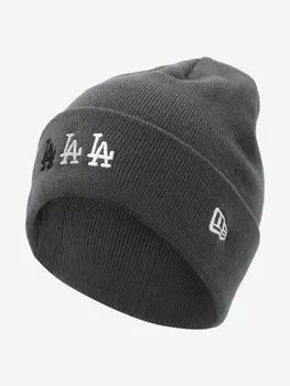 Шапка New Era Multi Logo Beanie, Серый, размер Без размера