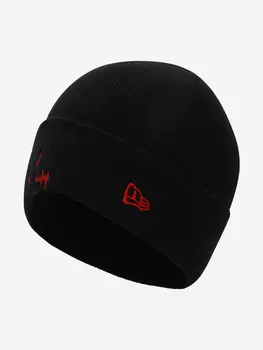 Шапка New Era Script Cuff Lic, Серый