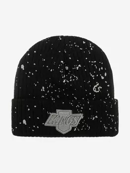 Шапка с отворотом MITCHELL NESS HCFK6021-LAKYYPPPBLCK Los Angeles Kings NHL (черный), Черный