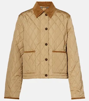 Куртка Oldham с стёганой отделкой Burberry, Flax/Sand IP Check