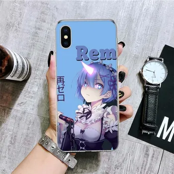 Чехол для телефона ReZERO Ram Rem Anime для iPhone 11 12 13 14 Pro XS XR X Max 7 8 6 6S Plus Mini + 5 SE с индивидуальным узором iPhone 11