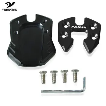 Боковая подставка для мотоцикла YAMAHA N-MAX NMAX 155 125, удлинительная площадка, боковая площадка поддержки NMAX125 155 black-sliver-NMAX