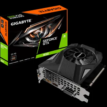 Видеокарта GIGABYTE NVIDIA GeForce GTX 1650 OC, 4Gb DDR6, 128 бит, PCI-E, DVI, HDMI, DP, Retail (GV-N1656OC-4GD)