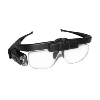 Лупа Kromatech налобная 1,5/2/2,5/3,5/4/4,5x, аккумуляторная, с подсветкой (2 LED) 11642DC