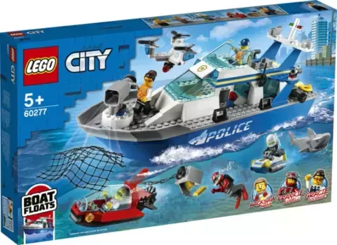 LEGO CITY Конструктор "Катер полицейского патруля"