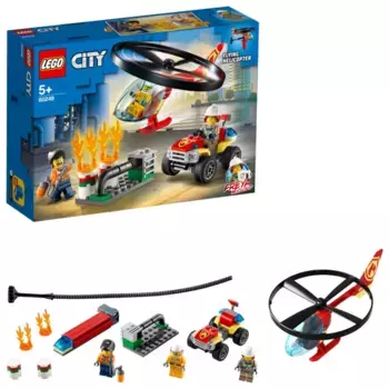 LEGO CITY Конструктор "Пожарный спасательный вертолёт"
