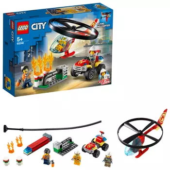 LEGO CITY Конструктор "Пожарный спасательный вертолёт"