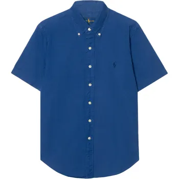 Polo Ralph Lauren Рубашка Оксфорд с вышивкой логотипа Small Pony, с коротким рукавом, мужская 710755879-005 S