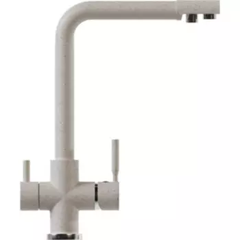 Смеситель для кухни Mixline ML-GS10 с подключением к фильтру, песочный 302
