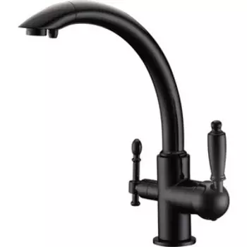 Смеситель для кухни ZorG Clean Water под фильтр, черный (ZR 314 yf-33 black)