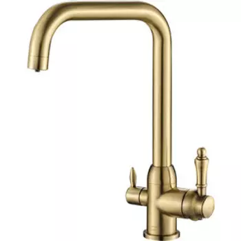 Смеситель для кухни ZorG Steel Hammer SH 725 BRONZE с подключением фильтра, бронза