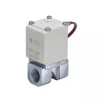2/2 Клапан Н.З., на воду, G1/4", 24VDC, латунь SMC [VX212FAXBA]