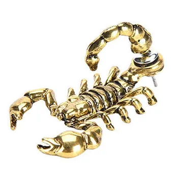 3D Animal 1шт серьги-гвоздики скорпион металл 3.4*2.2cm