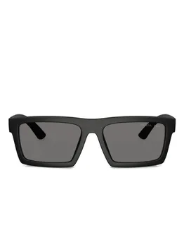 Prada Linea Rossa square-frame солнцезащитные очки, черный