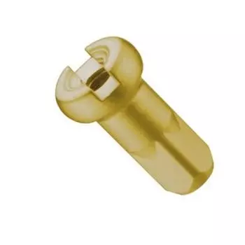 Ниппель велосипедный Pillar PT734, 14G, 12мм, золотистый, алюминиевый, 144 шт., 7075, PT734
