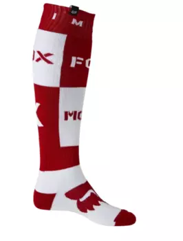 Носки велосипедные Fox Nobyl Fri Thick Sock, белый/красный (Размер: S)