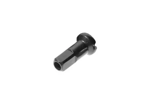 Ниппель велосипедный HT Brass 2 x 16mm, латунный, черный, HT-BRASS-BLK (1 шт)