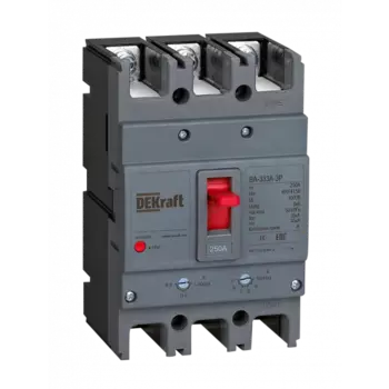 Выключатель автоматический Systeme Electric BA-333А DEKraft трехполюсный (3P/3П) 200А 35kA (28122DEK)
