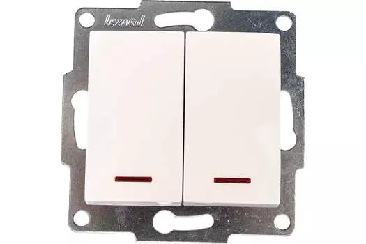 Выключатель LEZARD KARINA 707-0388-112, 2кл., скрытый монтаж, в сборе, кремовый (707-0388-112)