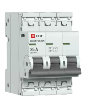 Выключатель нагрузки 3P 25А, EKF PROxima ВН-63N (S63325)
