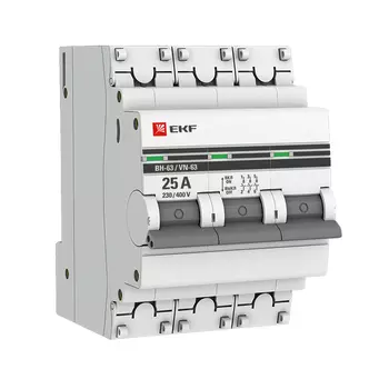 Выключатель нагрузки 3P 25A, EKF PROxima ВН-63 (SL63-3-25-pro)