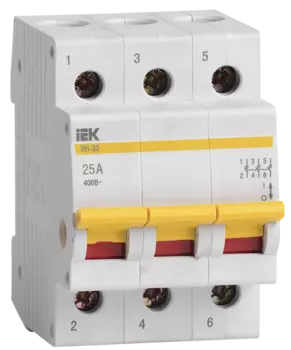 Выключатель нагрузки 3P 25А, IEK ВН-32 (MNV10-3-025)