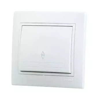 Выключатель проходной LEZARD Mira, 1кл., скрытый монтаж, в сборе, белый (701-0202-105)