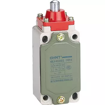 Выключатель путевой CHINT YBLX-K3/20S/Z, 1кл., открытый монтаж, в сборе, серебро (439025)