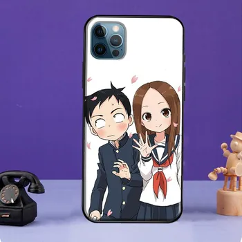Чехол karakai jouzu no takagi San для iPhone 13 11 14 Pro Max 12 mini, полный чехол для iPhone XR XS Max X 7 8 Plus SE 2020 iPhone 6 6s