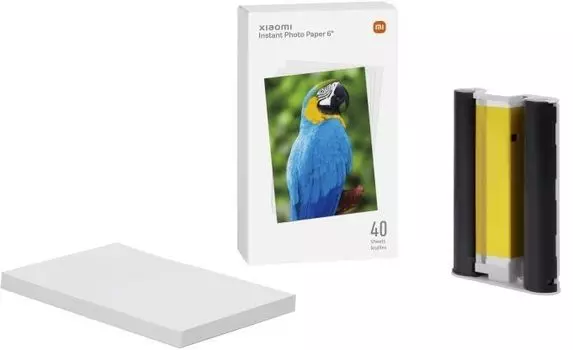 Фотобумага A6 273 г/м глянцевая, 40 листов, односторонняя, Xiaomi BHR6757GL для термической печати
