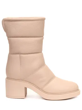 Ботинки кожаные на меху GIANVITO ROSSI