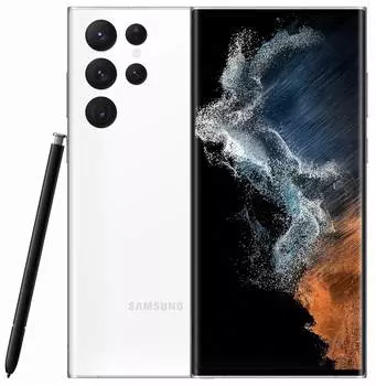 Смартфон Samsung Galaxy S22 Ultra 8/128GB SM-S908U(Snapdragon 8 Gen 1), белый